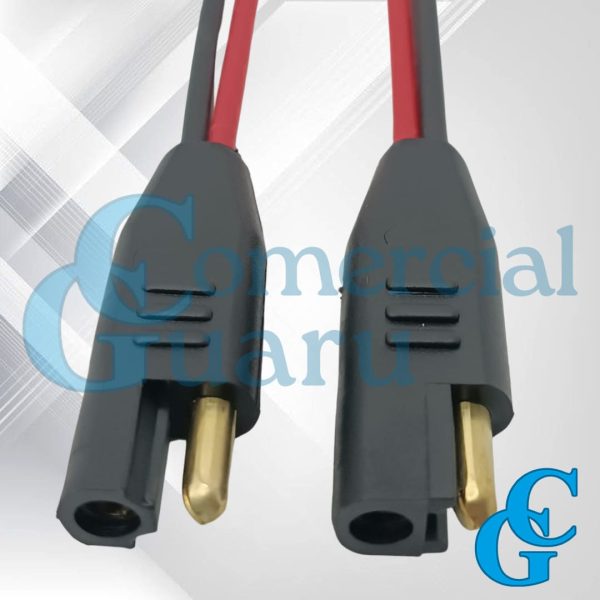 Conector Plugue Polarizado 2 vias fio 1,5mm² 3